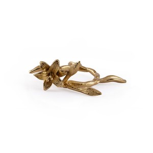 Top Quality Handmade Metal Gold Floral Napkin Ring For Wedding Restaurant in Low Price - Product Image 1