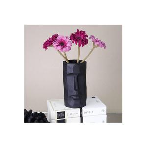 Vaso di fiori nero di piccola dimensione Poseidon 116 syh72rs