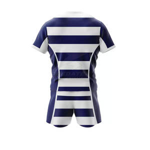 Conjunto de uniforme deportivo de Rugby de media manga hecho a medida de alta calidad Color sólido Característica transpirable Ropa de fútbol Premium - Product Image 3