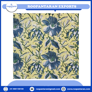 100% tela de gasa de algodón suave bloque de mano impreso India Patrimonio Cultural estampado para correr cortinas tejidas cubre 150gsm almohadas - Product Image 2