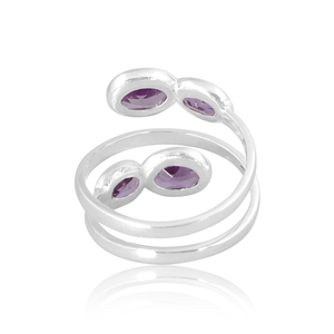 Anillo de piedras preciosas de Alejandrita Natural de plata de ley de gran venta, joyería para mujer, regalo para su colección Vintage - Product Image 2