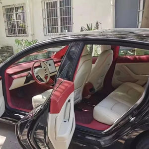 Ensemble complet de housses de siège de voiture imperméables en cuir, housses de siège de voiture personnalisées d'origine pour Tesla Model Y Model <span class=keywords><strong>3</strong></span> - Product Image 1