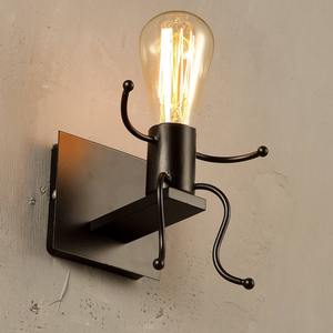 Premium Black Metal Wall <b>Lamp</b> With Artistic Craft And Contemporary Style To Brighten Home Interiors With Sophisticated Flair - Product Image 4