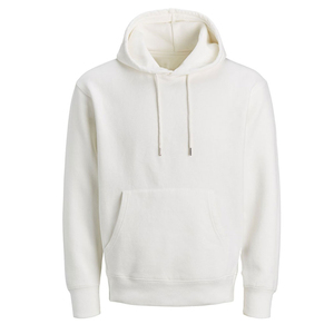Sweat à capuche uni en coton 100% pour homme, style hip-hop, sport, hiver, streetwear lourd avec poche - Product Image 1