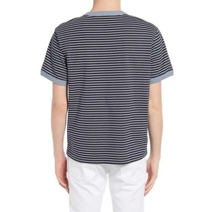 Buena calidad, último diseño, rayas, nuevo estilo de moda, servicio OEM, ropa para hombres, camisetas para hombres, camisetas de manga corta de algodón 100% - Product Image 2