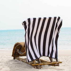 Toalla de playa impresa servicio OEM precio barato color sólido personalizado más exigente para uso adulto Toalla de playa - Product Image 5