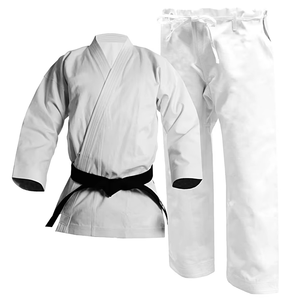 Kimono de Jiu Jitsu y Karate para Niños y Adultos, Ligero, 100% Algodón, Ropa de Artes Marciales con Cinturón Gratis, Color Personalizable - Product Image 1