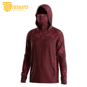 Camiseta de pesca para hombre, camisetas de pesca de manga larga transpirables de secado rápido, diseño personalizado, máscara de camuflaje, Sudadera con capucha de pesca - Product Image 1
