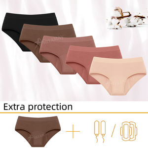 Airtamay 4 strati Bambou Ropa interno ciclo mestruale mutandine riutilizzabili biancheria intima Bikini mutande per le donne - Product Image 5