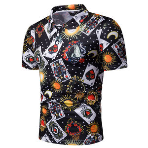 Jersey de manga corta con estampado personalizado de talla grande para hombre para camisas de secado rápido 100% algodón informal de alta calidad - Product Image 2
