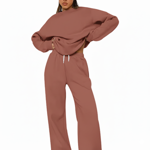 Ensemble de survêtement décontracté pour femme, deux pièces, jogging, style urbain, pour un confort quotidien - Product Image 1
