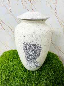 Urnas de cremación de metal y aluminio de estilo americano de diseño personalizado, urnas humanas para adultos al por mayor con logotipo de latón, suministros funerarios coloridos - Product Image 4