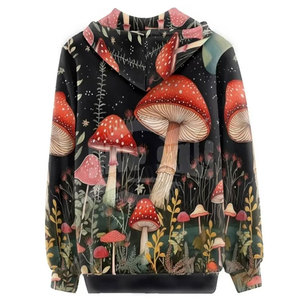 Sudaderas CON CAPUCHA DE Sublimación de color uno en tres para mujer Ropa de moda Tallas grandes Sudaderas con capucha de sublimación de nuevo diseño - Product Image 4