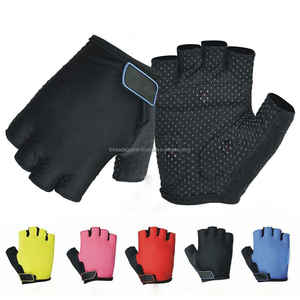 Fabriqué au Pakistan Prix bon marché sain Gants de cyclisme demi-doigt de haute qualité Coussin en mousse antidérapant Matériau en néoprène personnalisable - Product Image 4