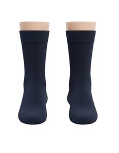 Chaussettes habillées confortables en modal, confort micromodal, revers confortable, peuvent être fabriquées avec un design personnalisé en tant que service OEM, fabriquées en Europe - Product Image 2