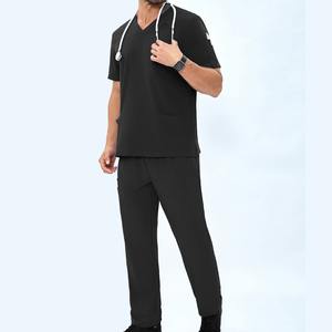 Hombres Hospital Uniforme Estirable de manga corta Elegante y profesional Scrub camisa para los médicos - Product Image 1