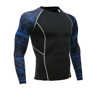 Customizable Breathable MMA Rash Guard <b>Compression</b> <b>Shirt</b> with Quick Dry <b>Long</b> <b>Sleeve</b> Sublimated Sportswear for Men Girls Gym Use - Product Image 4