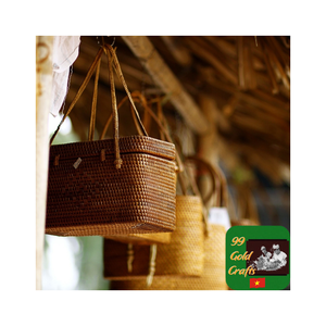 Handmade Wicker Rattan Tote Bag Natural Seagrass <b>Handbag</b> With Creative Customized Shape <b>For</b> Summer And Casual Wear - Product Image 2