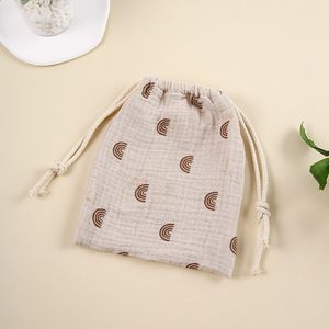 Borsa per <span class=keywords><strong>pannolini</strong></span> con garza di mussola di cotone 100% personalizzata con motivo stampato per Maternity Organizer custodia naturale per <span class=keywords><strong>pannolini</strong></span> per bambini - Product Image 5