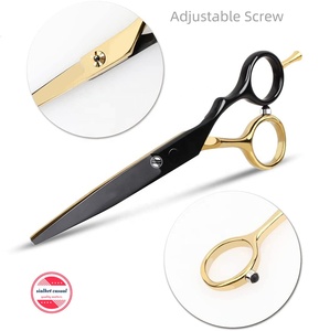 Ensemble de ciseaux de coupe de cheveux ciseaux de salon de coiffure professionnels en acier inoxydable pour ciseaux de styliste avec étui - Product Image 6