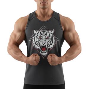 Camiseta sin Mangas Ligera para Hombre, de Algodón Transpirable, de Secado Rápido, de Tela Elástica de Poliéster, Camiseta sin Mangas para Hombre, de Tela Suave - Product Image 6