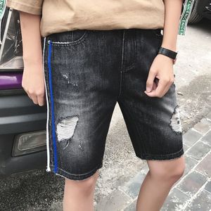 High Street Custom Men's Plus-Size Vintage Denim Shorts Transpirable Ripped Design Custom Logo XL Size Muestra disponible para pedido - Product Image 6