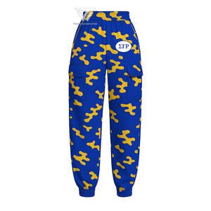 Venta al por mayor griego Sigma Gamma Rho Hermandad de mujeres Sublimado Camuflaje Cargo Pantalones Parafernalia griega - Product Image 1