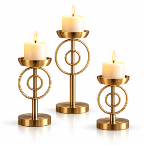 Luxury Handmade Wooden Candle Holder Stand Set <b>for</b> Home Decoration <b>Wedding</b> Occasion - Product Image 1