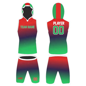 ชุดยูนิฟอร์มอเมริกันฟุตบอลแบบสั่งทำสำหรับผู้ใหญ่ ขายส่ง ระบายอากาศได้ดี พิมพ์ลาย ทรงปกติ แบบซับลิเมชั่น สำหรับทีม 7 คนต่อทีม 7 ชุด - Product Image 6