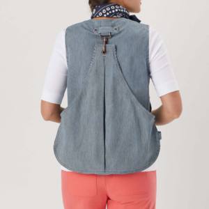 Nueva venta al por mayor de algodón, chaleco acolchado para mujer, ropa de invierno, chaleco acolchado de moda con capucha y cremallera, chaleco acolchado de nailon para mujer - Product Image 4