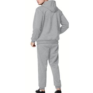 Ensemble de survêtements 2 pièces pour hommes Survêtements à capuche Active Workout Tracksuits Long Sleeve - Product Image 5