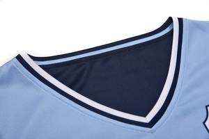 Base vert riz Sublimation jeunesse homme femme réversible basket-ball maillot basket-ball uniforme ensemble meilleur Design couleur bleu Shorts - Product Image 3