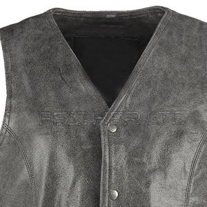 Top qualité taux de vente entier 2024 cuir gilet personnalisé taux de vente entier hommes gilet en cuir - Product Image 3