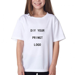 Camiseta lisa en blanco de alta calidad, Camiseta de algodón 100% con estampado de logotipo personalizado, Camiseta estampada de talla grande para hombre para niños - Product Image 5