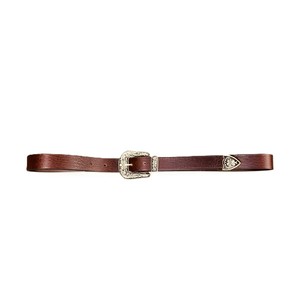 Handmade Cowboy Casual Belt for <b>Men</b> Vintage Western Style Embossed Genuine Leather with Removable Tooled Solid Pattern Buckle - Product Image 3