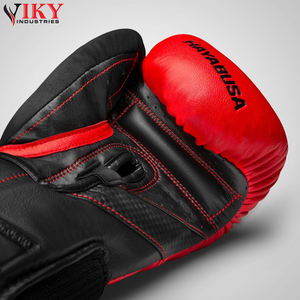 Guantes de boxeo de cuero de excelente calidad, duraderos y ligeros, guantes de boxeo de cuero PU de tamaño de entrenamiento de patadas 10oz 12oz - Product Image 2