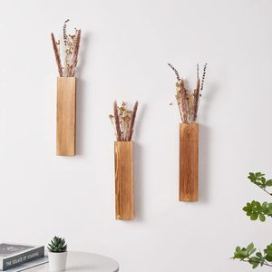 Premium Wood Vases for Home Decor Hot Selling Wooden Vases for Living <b>Spaces</b> Natural Wood Vases for Indoor <b>Decoration</b> - Product Image 4