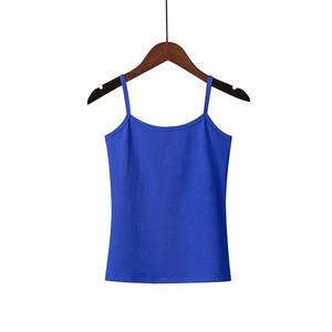 Femmes été décontracté coton hauts licou cou débardeur avec dentelle décoration femme mode T-shirt gilet grande taille Camisoles - Product Image 6