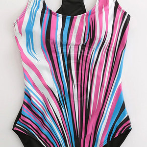 Traje de Baño de Una Pieza para Mujer de Primera Calidad al por Mayor, Ligero, Transpirable, Ecológico, de Spandex/Poliéster con Logotipo Frontal - Product Image 3