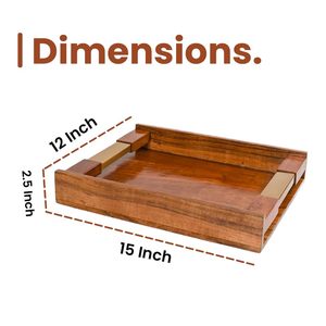 Bandeja de Servicio de Madera Hecha a Mano de Primera Calidad, Ligera, Ecológica, Apta para Lavavajillas y Microondas, Diseño Moderno para Restaurantes y Hoteles - Product Image 6
