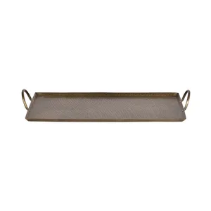 Plateau de présentation décoratif de qualité supérieure en plastique écologique fait à la main avec placage antique, sûr pour une utilisation en fête - Product Image 3