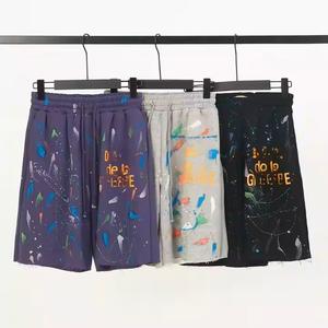 กางเกงขาสั้นลำลองผ้าสแปนเด็กซ์/ ผ้าฝ้ายแห้งเร็วระบายอากาศได้ดีมีเชือกผูกสำหรับผู้ชายขนาดใหญ่และเป็นมิตรต่อสิ่งแวดล้อม - Product Image 1