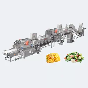 Máquina automática de envasado de frutas y verduras Línea de producción de frutas y verduras congeladas Maquinaria