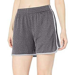 Pantalones cortos de mujer con logotipo personalizado, ropa para correr, pantalones cortos de gimnasio para mujer, pantalones cortos de Yoga transpirables sueltos para mujer, Material personalizado de Color sólido - Product Image 4