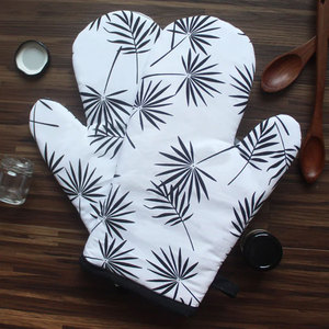 Fournisseur indien Meilleure qualité de coton Double maniques de cuisine avec une longueur supplémentaire pour une protection maximale - Product Image 3