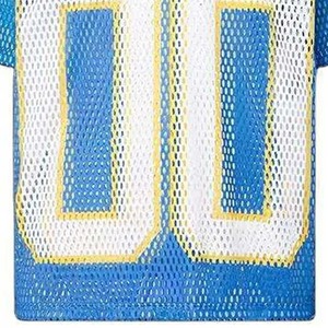 Camiseta de malla de poliéster atlética personalizada para hombre, ropa de calle recortada de gran tamaño, camiseta de fútbol americano con estampado por sublimación - Product Image 6