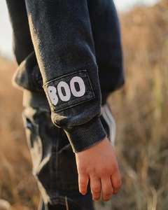 <span class=keywords><strong>Sweat</strong></span> à capuche imprimé <span class=keywords><strong>Halloween</strong></span> Boo Vintage pulls lavés à l'acide French Terry Girls Boys Boo Hoodie Sweatshirts - Product Image 6