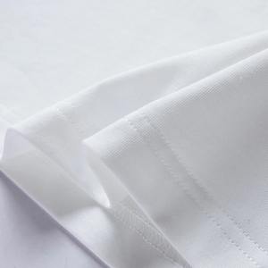 Camiseta de algodón 100% ajustada con cuello redondo para hombre 2025 con logotipo de impresión personalizado Camisetas de fabricante de servicio OEM de tela de alta calidad - Product Image 6