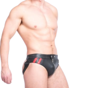 Suspensorio de Cuero Negro, Cuero Sintético, Talla Única, Ropa Interior Fetiche para Club - Product Image 6