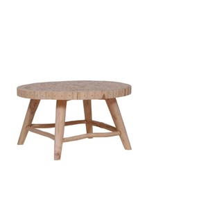 Table basse en teck, bois naturel durable, pièce maîtresse élégante et artisanale pour les espaces de vie modernes - Product Image 1